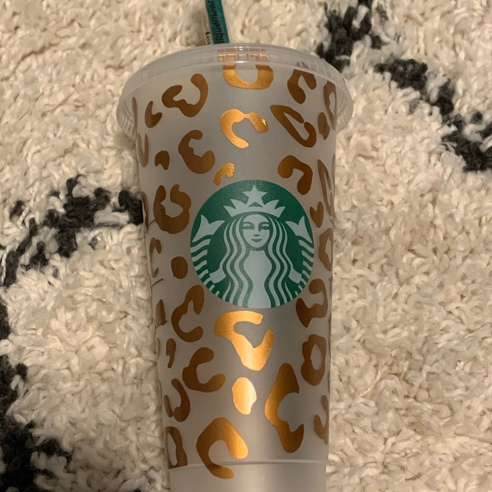 Custom Cheetah Starbucks Tumbler